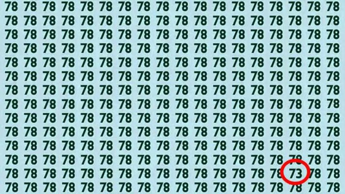 There is a 73 hiding in plain sight among the 78s. Can you spot it in 4 ...